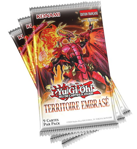 [YuGi3PackTE] Yu-Gi-Oh! JCC - Pack de 3 Boosters Territoire Embrasé (Blister cartonné) - FR 