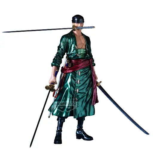 [ZoroPremiumMetallic] ONE PIECE - Roronoa Zoro - Figurine Premium The Metallic 30cm 