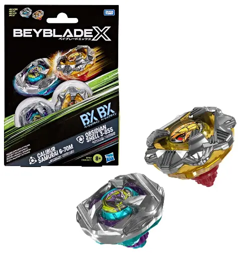 [BEYCaliburSamurai] BEYBLADE X - Calibur Samurai 6-70M & Obsidian Shell 3-85S